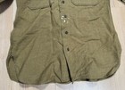 Ww2 Era Us Army M1937 Wool Service Long Sleeve Button Shirt Uniform Size 15x33