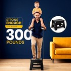 Folding Step Stool 9 Inch Anti-slip Black 1-pack Foldable Step Stool