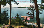 Pink Sailboats Dock American Lake 1909 Tacoma Country Golf Club Lewis Mcchord Wa