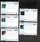 1992 Impel Star Trek The Next Generation Inaugural 5-card Hologram Set  01h-05h 