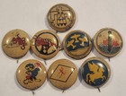 8 Pep Squadron Pins 1944 45 Radio Cereal Premiums Wwii Pinbacks Kelloggs
