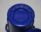 New 4 5  Rubbermaid Mini Brute Blue Trash Can   Lid Small Salesmans Sample Desk