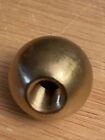 1  1 8 Unfinished Brass Ball With 3 8  Threaded Hole   1 8 27 Ips Thread