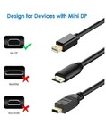 Rankie Mini Displayport To Displayport Cable 6ft 4k Uhd Gold Plated Connectors