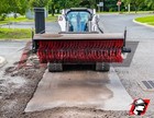 Angle Broom Attachment For Skid Steer 84  Wide For Kubota Machines