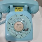 Vntg  1956 Bell System Western Electric Rotary Dial Phone 500 C d   aqua Blue 