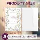 Floral Birthday Invitations For Women Girls Boys Kids 20 Pack Birthday Invita   