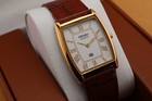 Vintage Seiko Slim Quartz Men s Wrist Watch White Dial With Light Brown Strap 