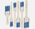Bates- Paint Brushes 6 Pack Treated Wood Handle Paint Brushes For Walls Stai
