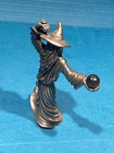 Pewter Wizard With Prizm Crystal Ball  By Master Works Fine Pewter  1990 s 