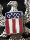 Vintage American Eagle Belt Buckle Silver Tone Elvis Presley Aloha Hawaii 70   s