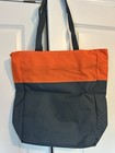 Carnival Cruise Lines Logo Shoulder Tote Bag  gray   Orange  W  Zipper  New    
