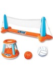 Inflatable Pool Game Set - Volleyball Net   Basketball Hoop For Kids   Adults