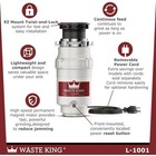 Waste King 1 2 Hp 2600rpm Garbage Disposal L1001 New In Box