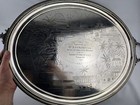 Large Antique Anglo-indian P  Orr   Sons Silver Plated Tray With Engraved Scenes