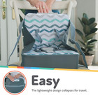 Easy Go Safety Lightweight High Chair Booster Seat Great For Travel Gray