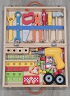 Tool Kit For Kids 45-piece Wooden Toddler Tools Box Set Includes Battery Drill