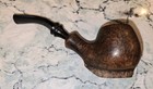 Vintage Smooth Grain Hand Made Large 6 8  Freehand Smooth Briar Estate Pipe