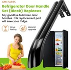 Fridge Door Handle 5304506471 For Frigidaire Fftr1821 Lftr1814 Black