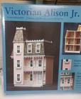 Vintage Victorian Alison Jr Model J-m907 9 Rooms Doll House Complete Kit Open Bo