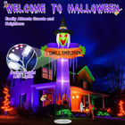 12ft Halloween Blow Up Inflatable Red Eyes Witch Outdoor Decoration