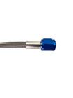 4an Nitrous Oxide fuel Line 12  Stainless Steel Braided Blue Ends