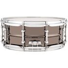 Ludwig Universal Series Black Brass Snare Drum With Chrome Hardware 14 X 5 5 In 