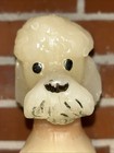 Vintage Poodle Candle Large 9 X 5 Mid Century Modern Retro 1950 s Cream