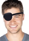 Eye Patch Cotton Adjustable Solid Black New Hand Made Naps Cosplay Surgery Fun