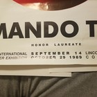 Signed Promo Poster Armando Testa Honor Laureate 1989 Colorado Fort Collins