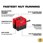 Milwaukee 48-32-2391 Shockwave Impact Duty 3 8  Threaded Rod Nut Runner