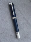 Montblanc Great Characters Homage To Queen Fountain Pen Blue silver