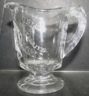 1876 Centennial Exposition Small Individual Glass Creamer W Handle