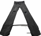 A  ropastale Womens Jeans Black Skinny Ripped Holes Distressed  Size 34 32 - Used