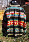 Vintage Native American Seminole Ribbon Patchwork Jacket Mens M l