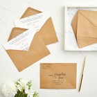 Kraft Paper Invitation Envelopes 4x6 A6 V-flap Envelopes  50 Pack