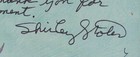 Shirley Stoler - Autograph Letter Signed 09 20 1984