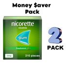 Nicorette Fresh Mint Gum 2mg 210 Pieces - Pack Of 2