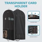 Travel Garment Bag For Suits Dresses Heavy Duty Suit Cover With Pocket Black    