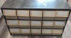 Vintage Akro-mils Storage Bin 15 Drawer Metal Parts Storage Organizer Deep