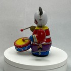 Vintage Tin Wind-up Panda Drummer Toy Litho Mechanical Japan Style Windup Works