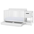 White - Delta Children Maya 5-in-1 Convertible Crib And Changer With Storage 