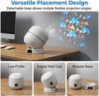 Rotating Led Projector Lights Usb Dimmable Christmas Snowflake Projection Lamp