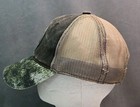 Mossy Oak Camo Co  Hat Brown Camo Brim Mesh Back Patch Strapback Cap