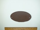 Cast Iron Beware Of Dog Oval Sign   Plaque - 7  Wide X 3 75  Tall