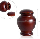 Elegant Wood Vase Urns For Human Ashes Adult for Adults Up To 200lbs  Cremation