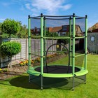 55  Kids Mini Jumping Round Trampoline Exercise W  Safety Pad Enclosure Combo