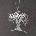 Haunted Mound Sematary Stainless Steel Pendant With Figaro Chain