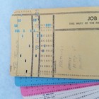 Vintage Ibm Computer Punch Cards Job - Punched - 5081 - 16 Cards 