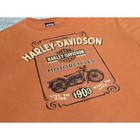 Harley-davidson T-shirt Men 2xl Orange Zylstra St  Charles Il Graphic Biker Tee
